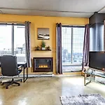 Industrial-Style Cityscape 1 Bedroom Loft