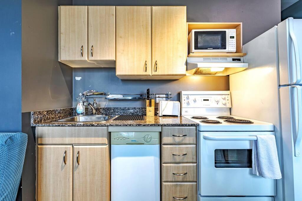 Industrial-style Cityscape 1 Bedroom Loft Apartment *