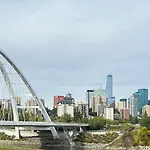 Amazing River And City View In Edmonton Non Smoking Condominium